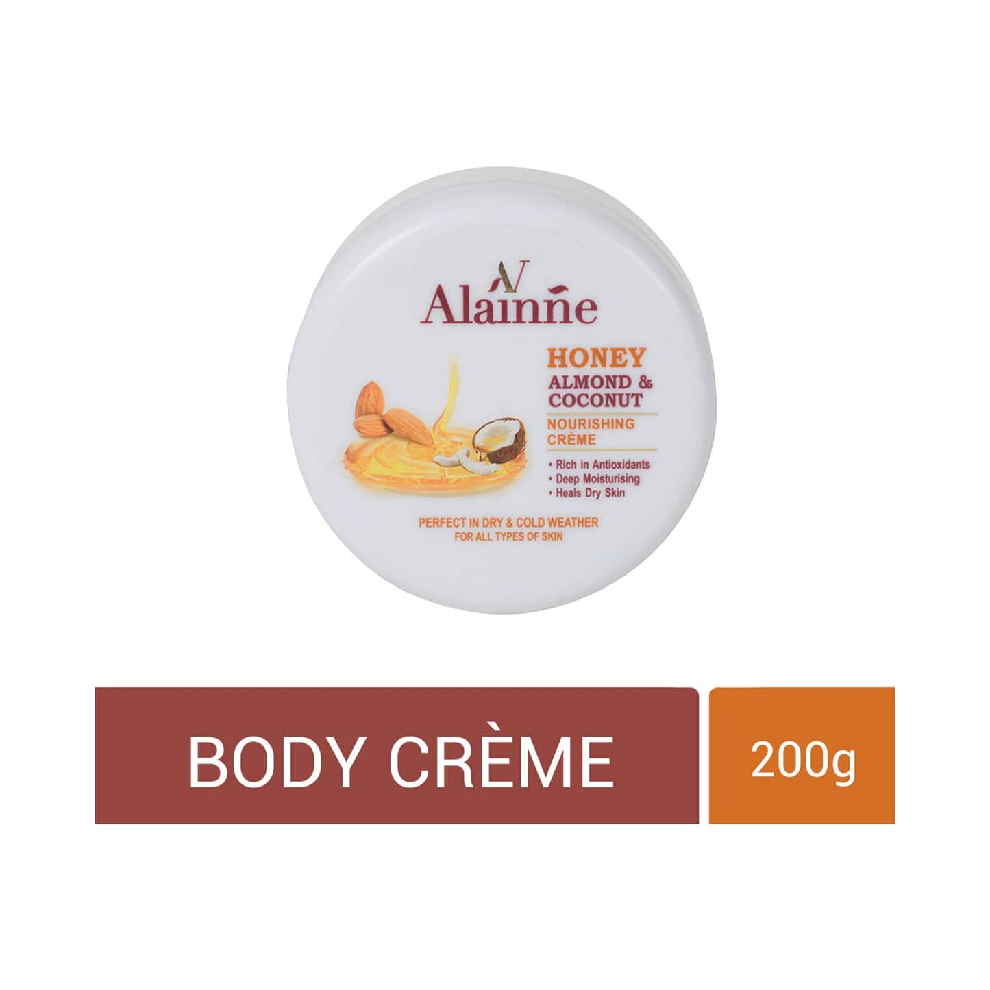 Alainne Honey Almond & Coconut Nourishing Body Creme - (200g)