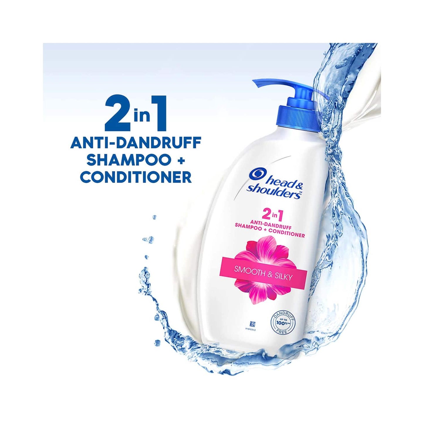 Head & Shoulders 2-In-1 Smooth And Silky Anti Dandruff Shampoo + Conditioner (650ml)