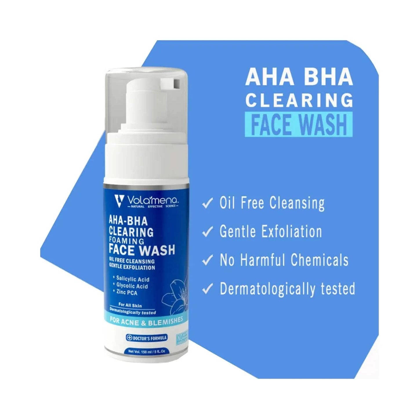 Volamena AHA-BHA Clearing Foaming Facewash (150ml)