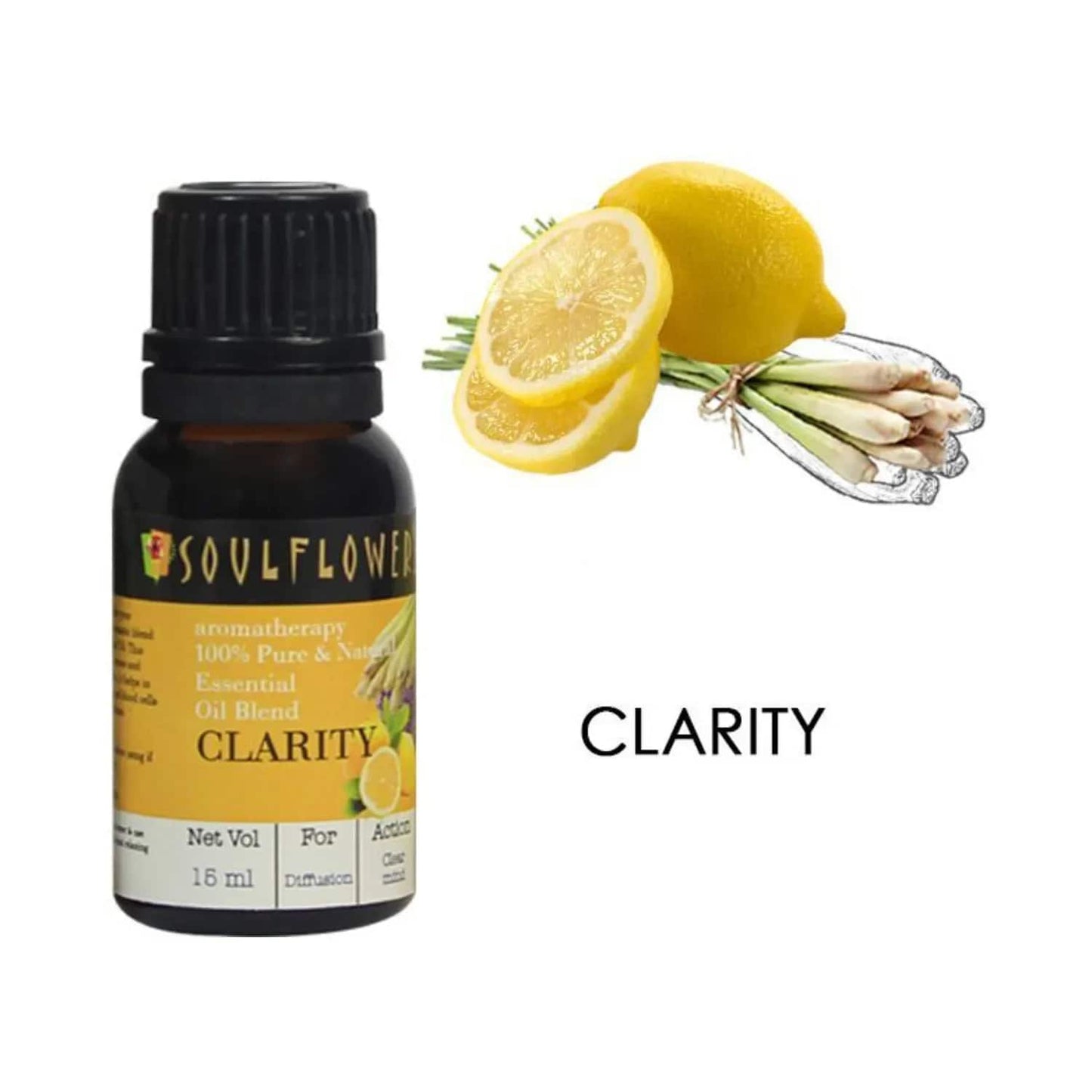 Soulflower Clarity Essential Oil - (15ml)