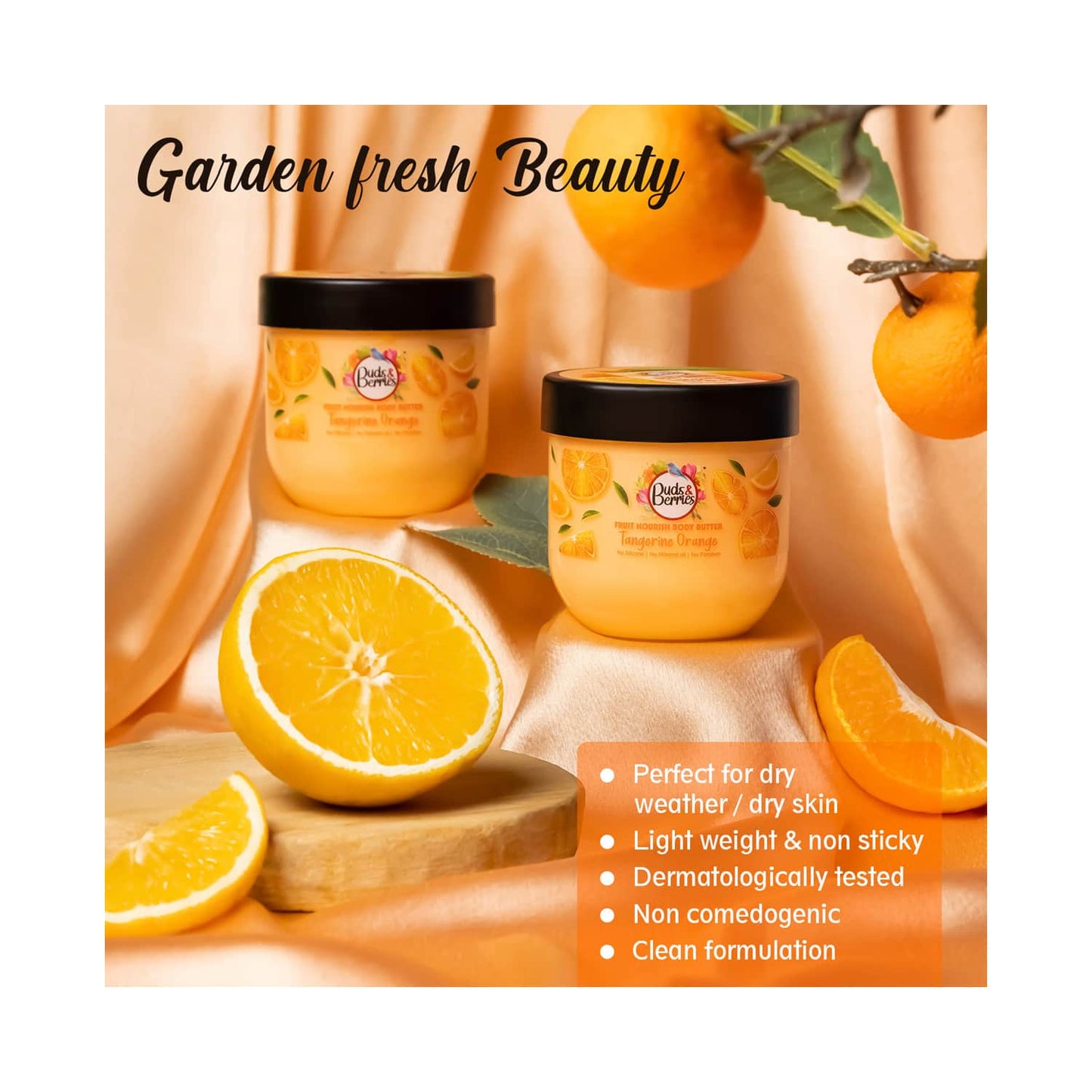 Buds & Berries Tangerine Orange Body Butter (200ml)