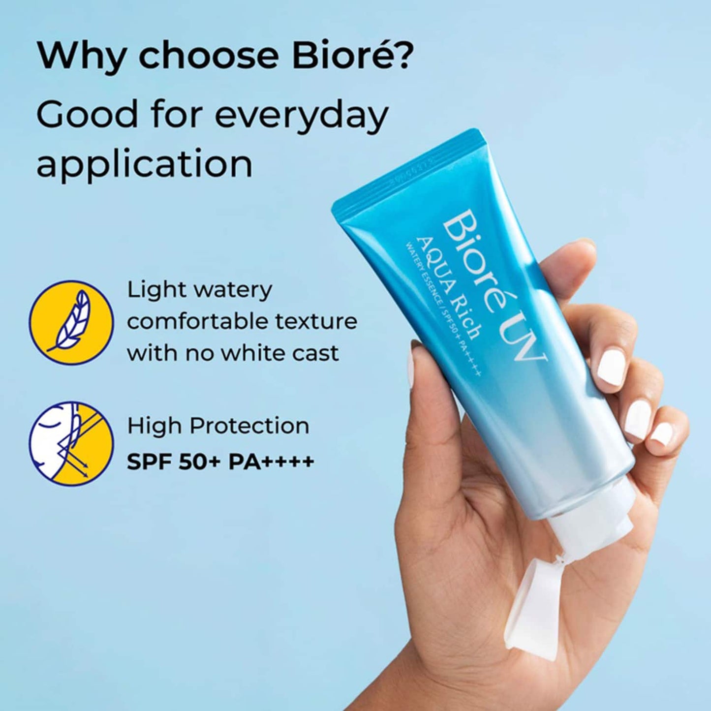 Biore Uv Aqua Rich Sunscreen Spf 50+ Pa++++ (70 g) and Makeup Remover Cleansing Oil (150 ml) Combo