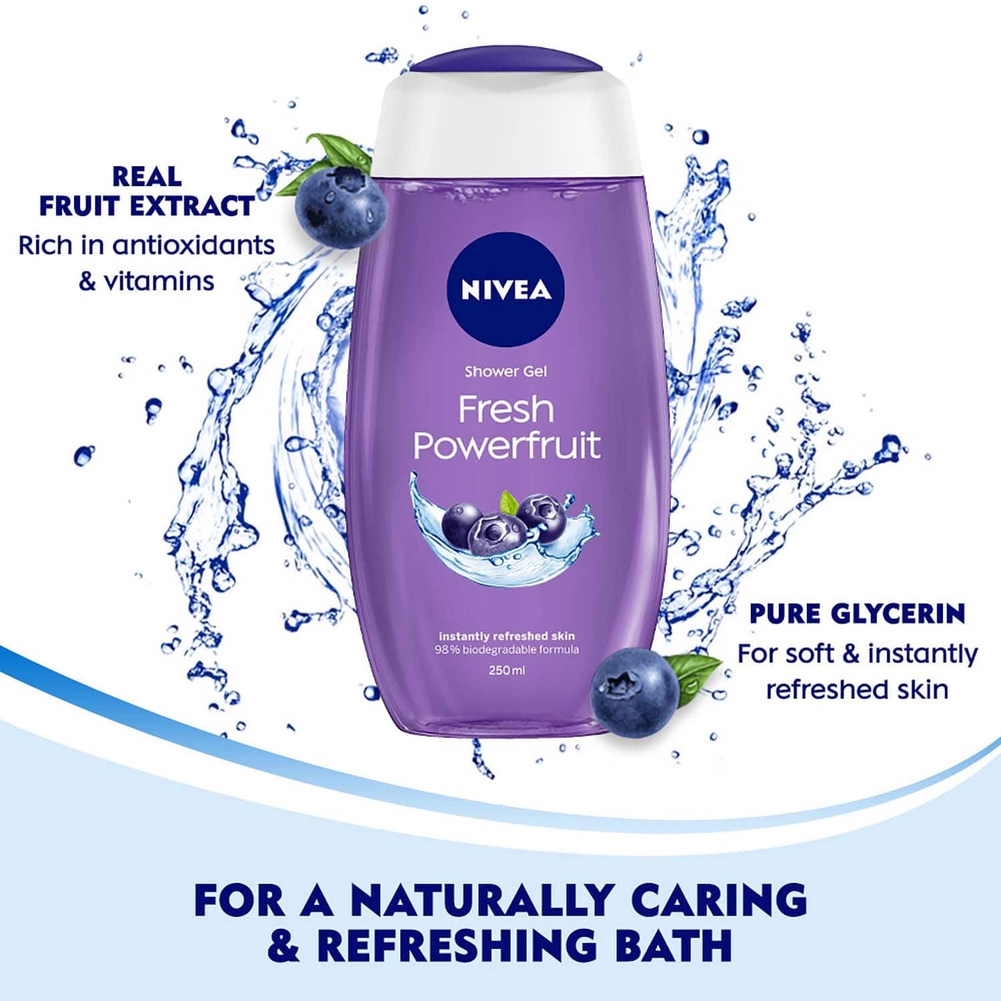 Nivea Power Fruit Fresh Body Wash And Shower Gel (250ml)