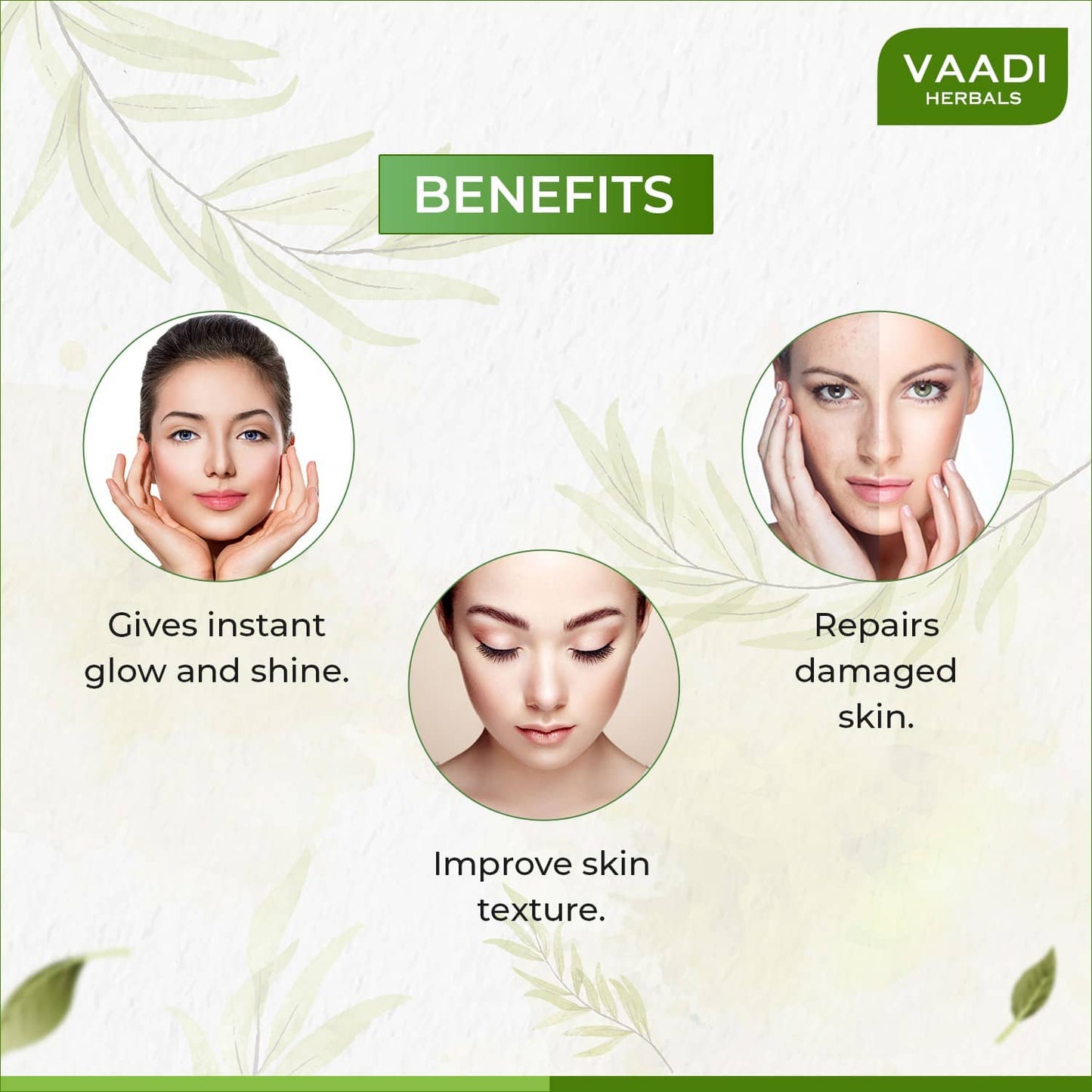 Vaadi Herbals Instaglow Almond and Honey Face Pack (120g)