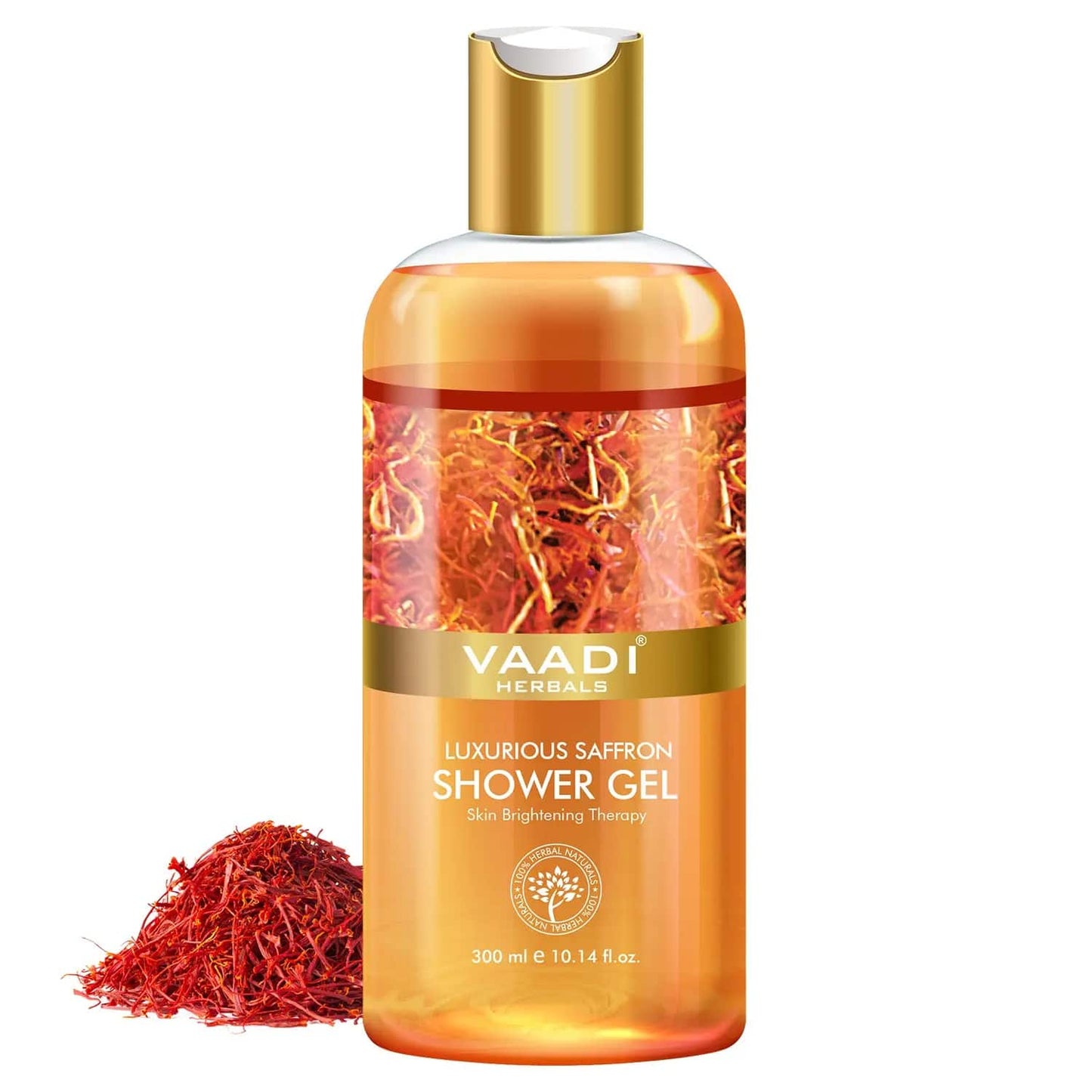 Vaadi Herbals Luxurious Saffron Shower Gel (300ml)