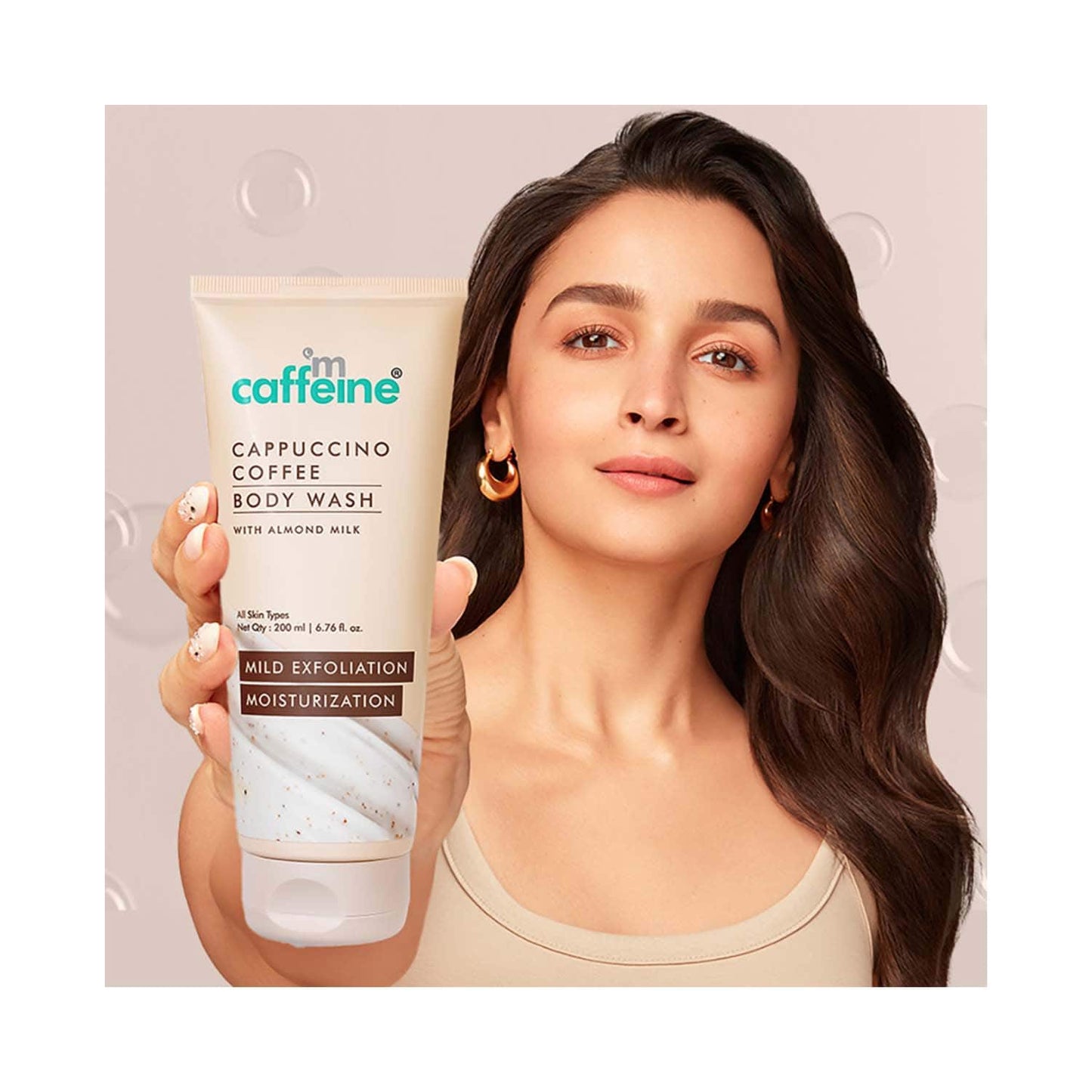 mCaffeine Cappuccino Coffee Body Wash Tube (200ml)