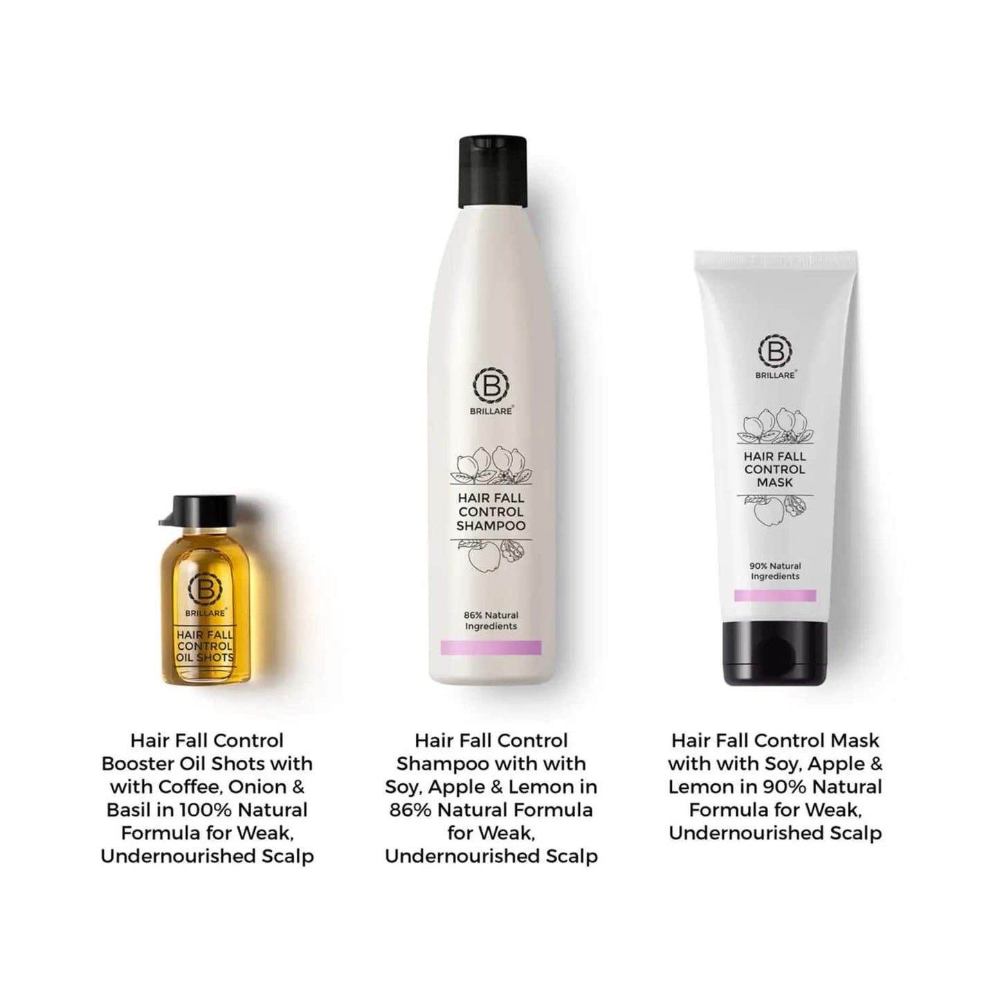 Brillare Hair Fall Control Treatment Combo For Reducing Hair Fall