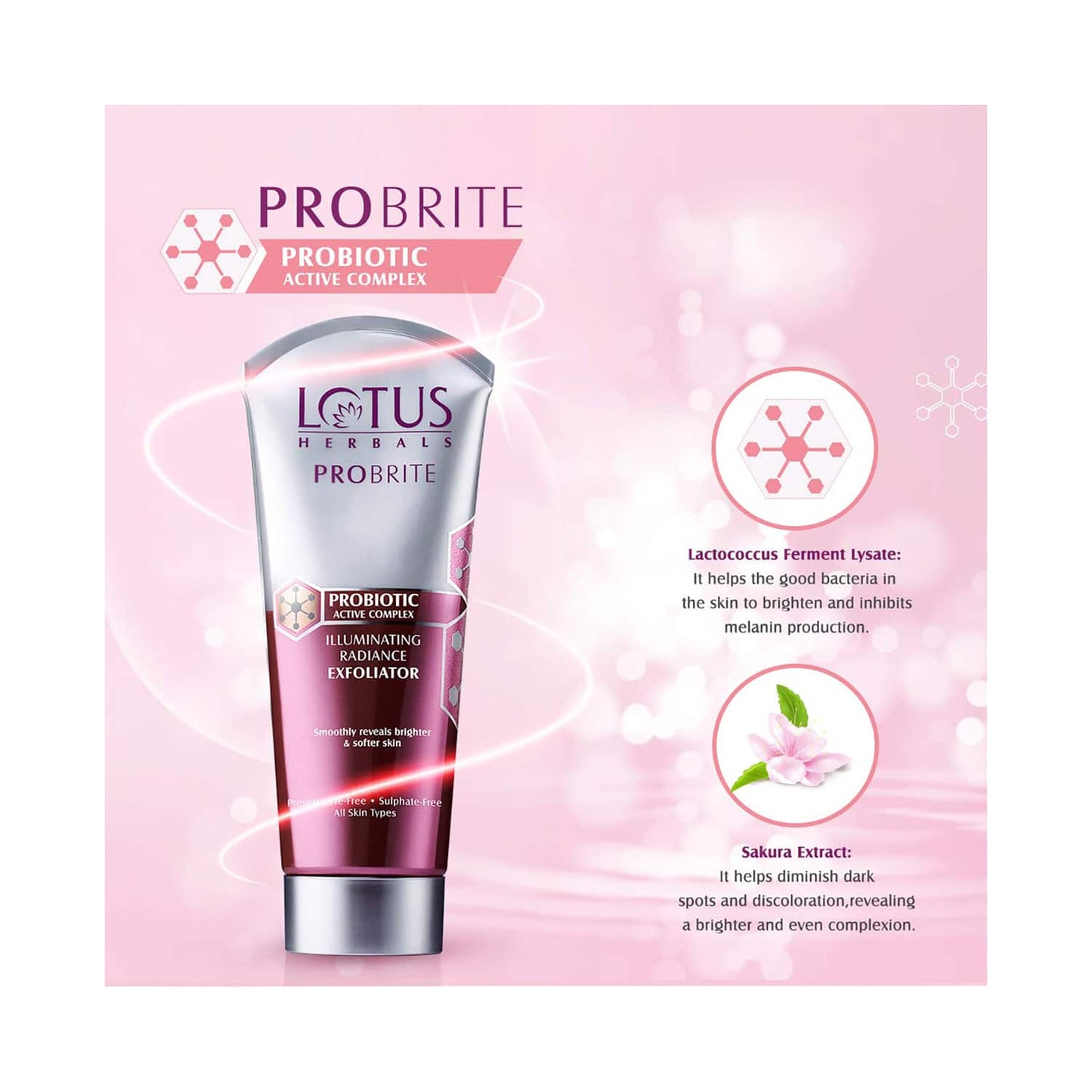 Lotus Herbals Probrite Illuminating Radiance Exfoliator (100g)