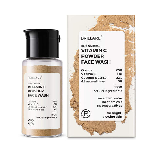 Brillare Vitamin C Powder Face Wash For Glowing, Bright Looking Skin (15g)