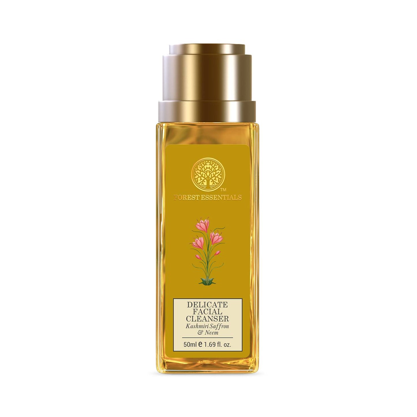 Forest Essentials Kashmiri Saffron & Neem Delicate Facial Cleanser (50ml)