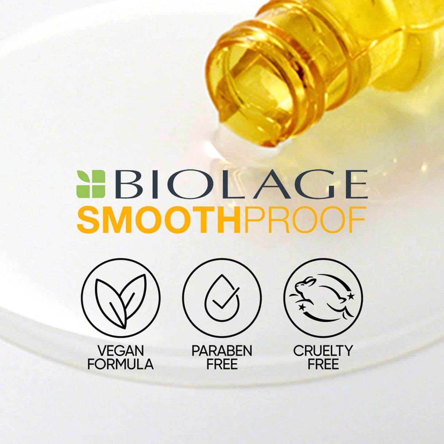 Biolage Smoothproof Vegan Shampoo and Conditioner Combo for Frizz-Free Hair (400 ml + 196 g)