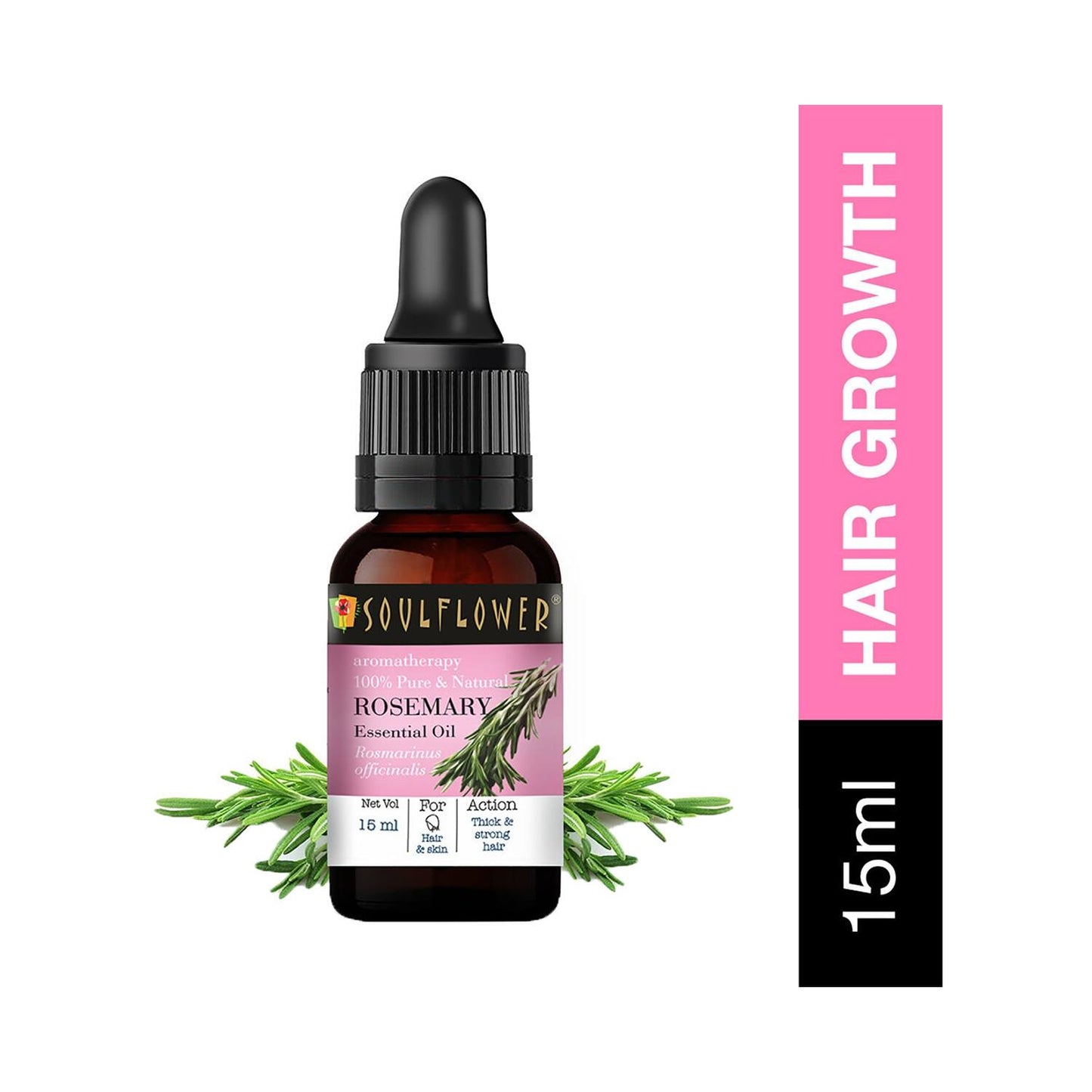 Soulflower Rosemary Essential Oil & Castor Oil Combo