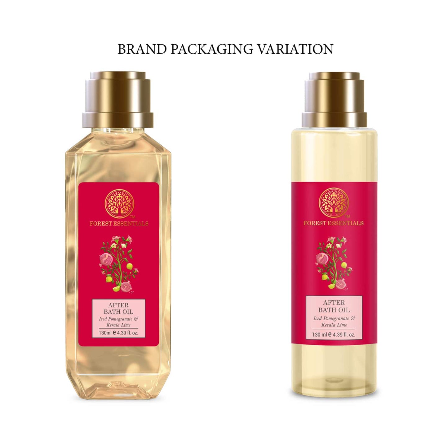 Forest Essentials Iced Pomegranate & Kerala Lime After Bath Oil (130ml)