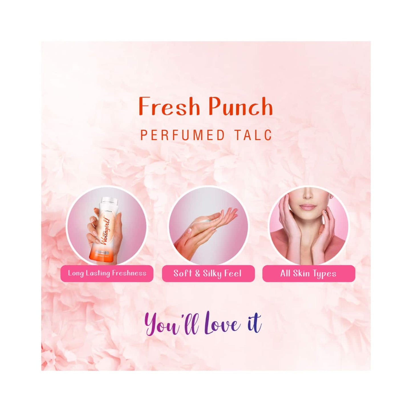 Layer'r Wottagirl! Fresh Punch Perfumed Talc (100g)