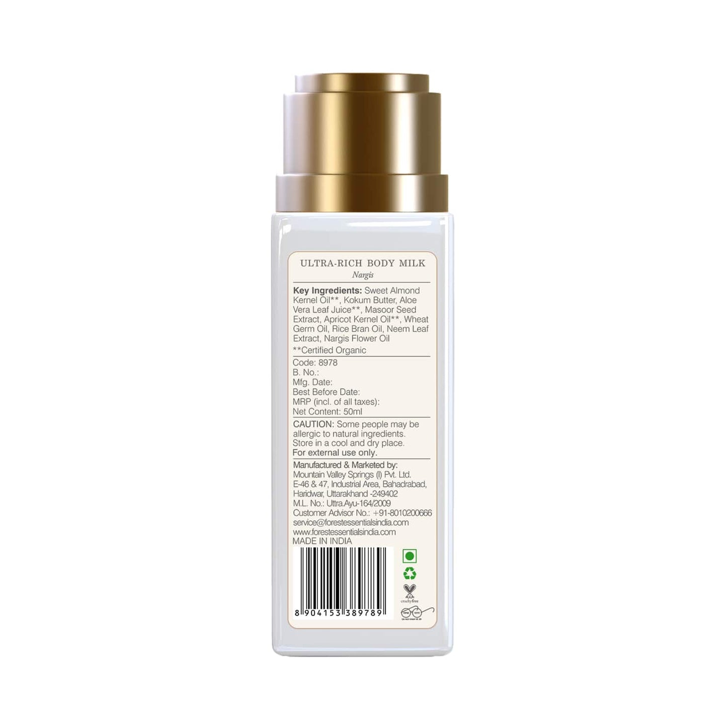 Forest Essentials Nargis Ultra-Rich Body Milk (50ml)