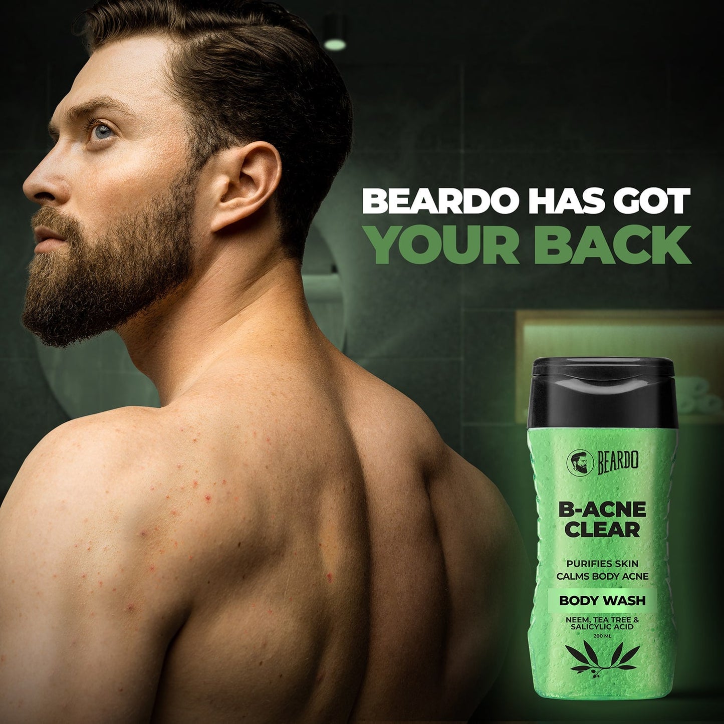 Beardo B-Acne Clear Body Wash (200ml)