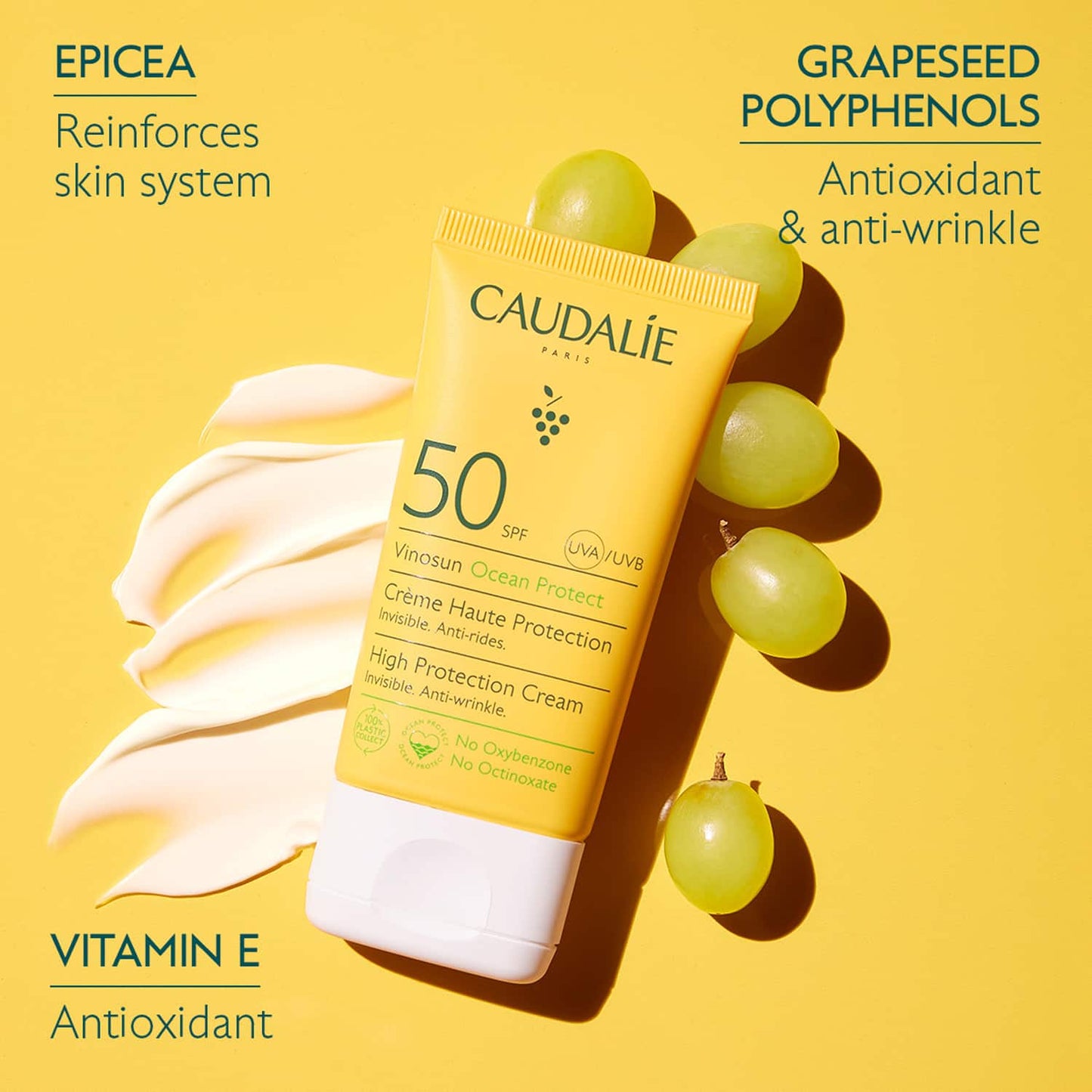 Caudalie Vinosun High Protection Cream SPF 50 (50ml)