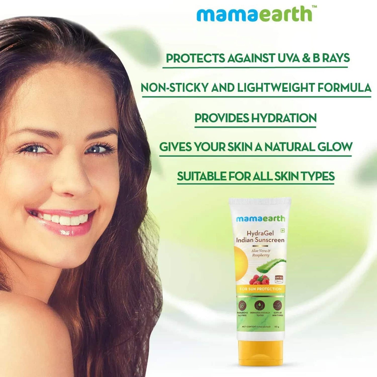 Mamaearth Hydra Gel Indian Sunscreen (50g)