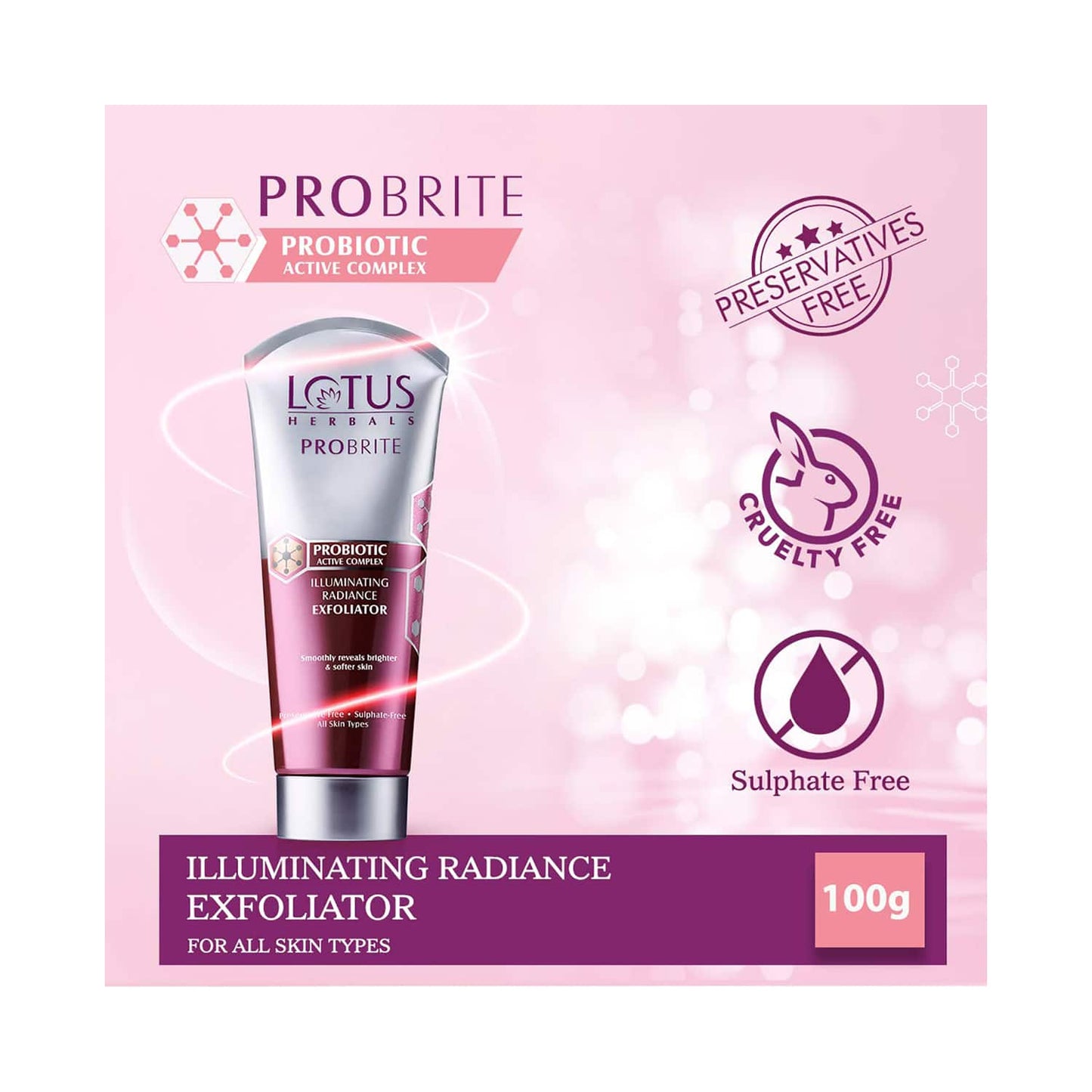 Lotus Herbals Probrite Illuminating Radiance Exfoliator (100g)