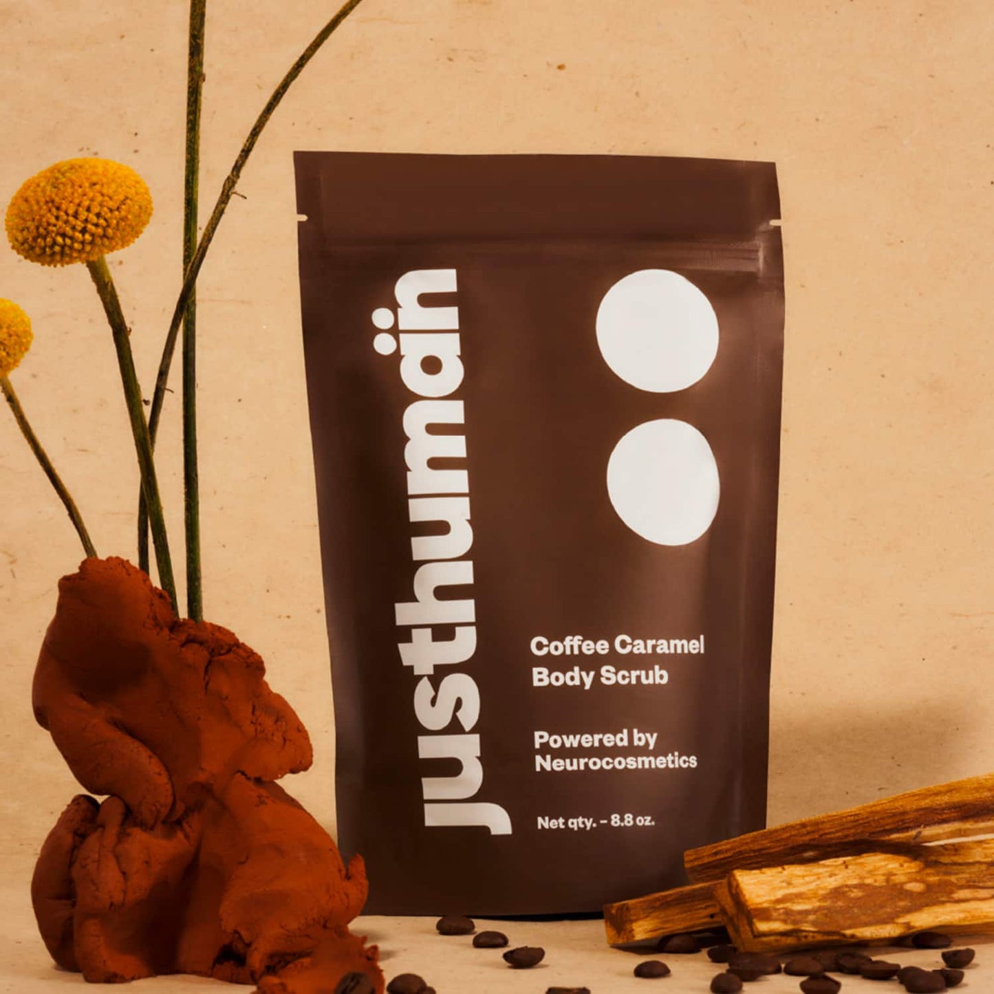 Justhuman Coffee Caramel Body Scrub (250g)