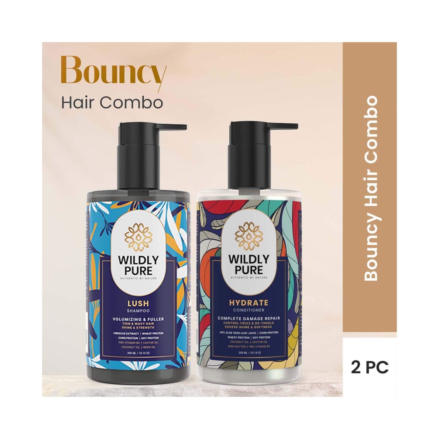 Wildly Pure Volume Boost Shampoo & Conditioner Combo (2Pcs)