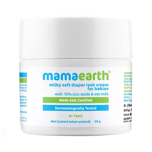 Mamaearth Milky Soft Diaper Rash Cream For Babies (50g)