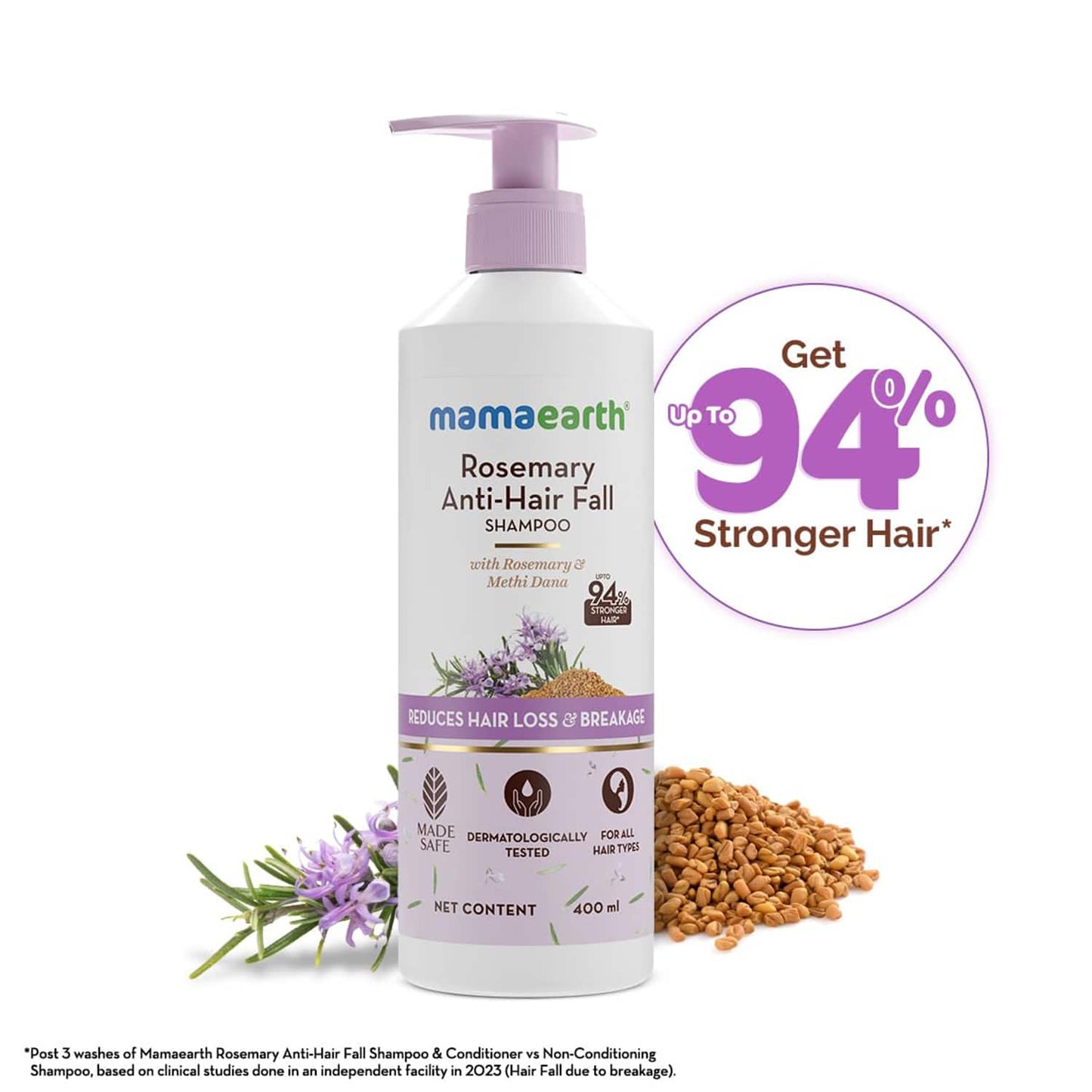 Mamaearth Rosemary Shampoo (400 ml)