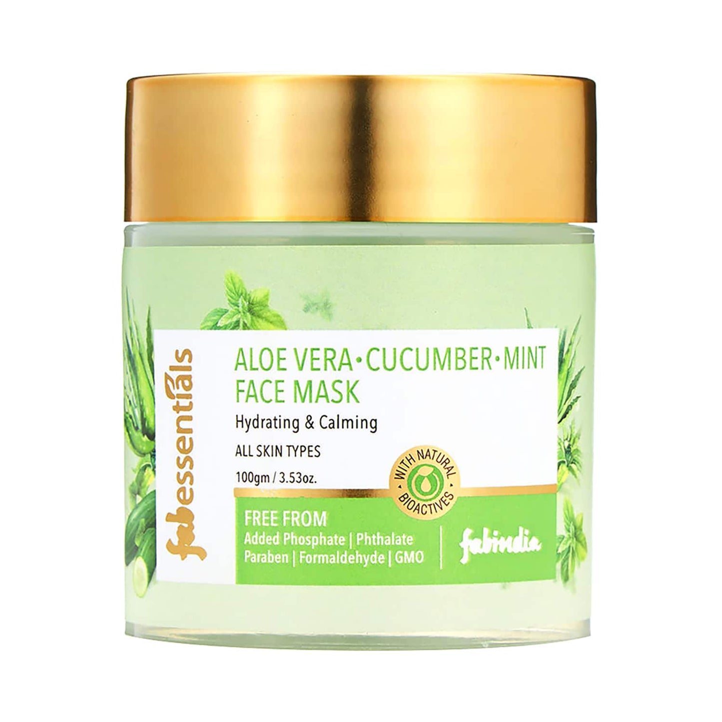 Fabessentials by Fabindia Aloe Vera Cucumber And Mint Face Mask (100g)