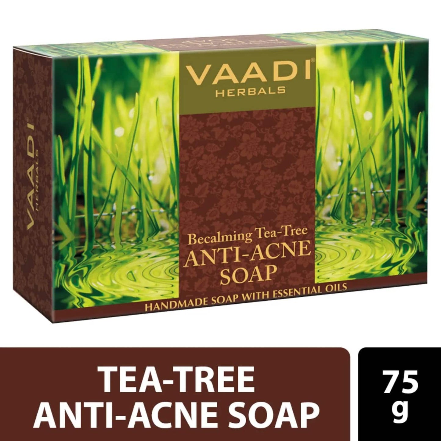 Vaadi Herbals Becalming Tea Tree Anti-Acne Soap (75g)