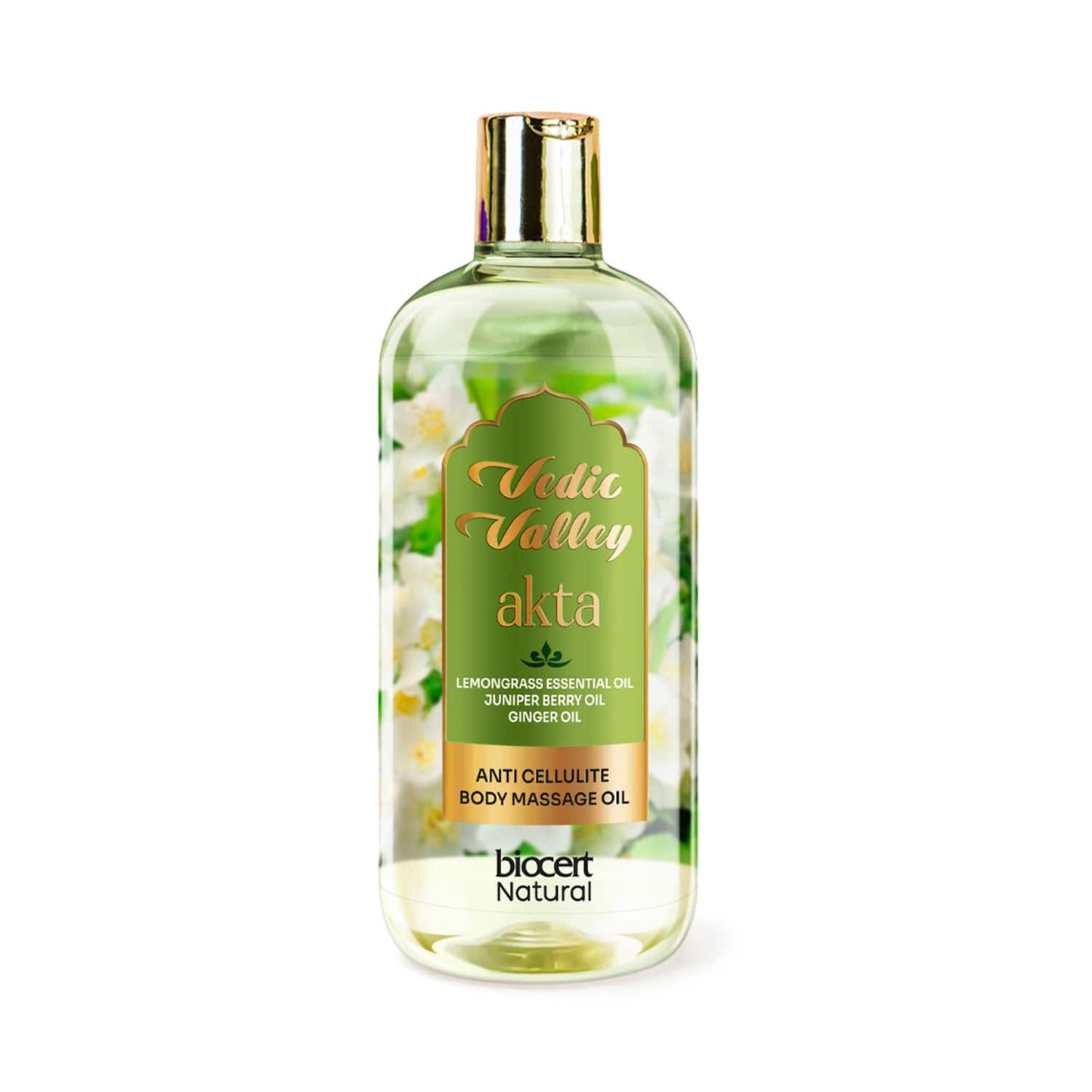 Vedic Valley Lemongrass Anti Cellulite Natural Body Massage Oil - (300ml)