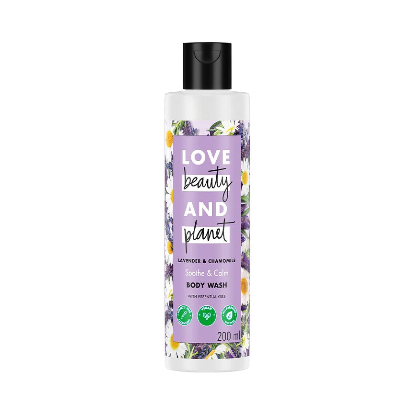 Love Beauty & Planet Lavender & Chamomile Calming Body Wash for Restful Sleep (200 ml)