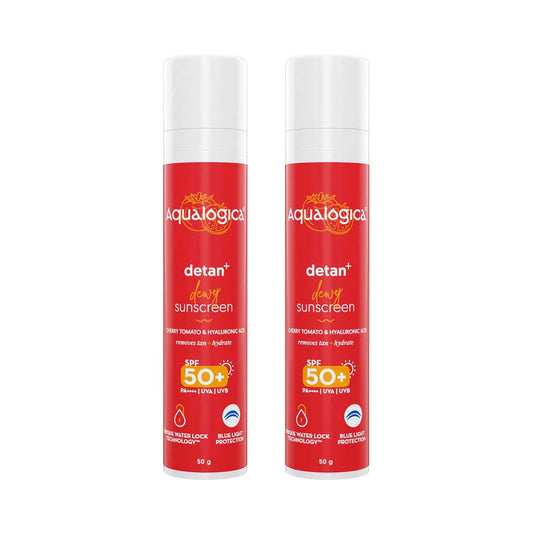 Aqualogica Detan+ Dewy Sunscreen - (50g) (Pack of 2) Combo