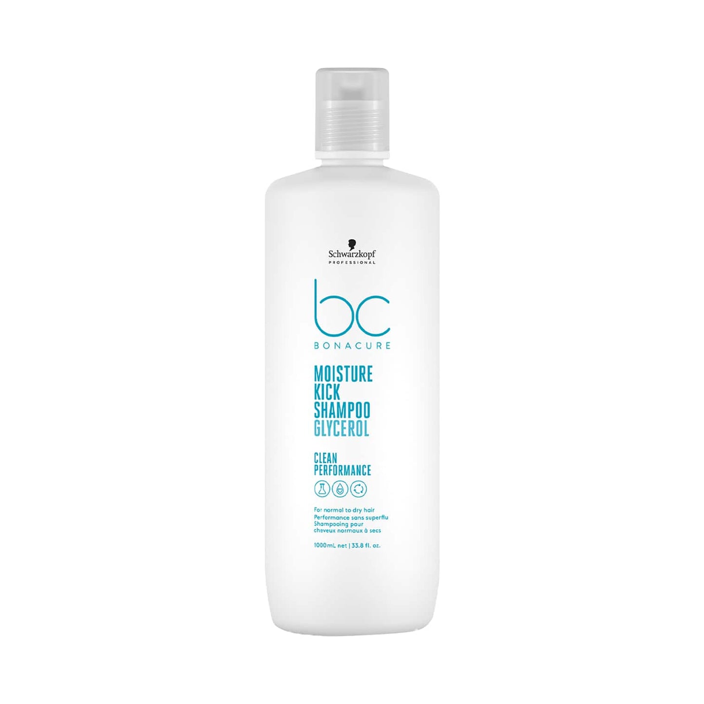 Schwarzkopf Professional Bonacure Moisture Kick Shampoo With Glycerol For Dry Hair (1000ml)