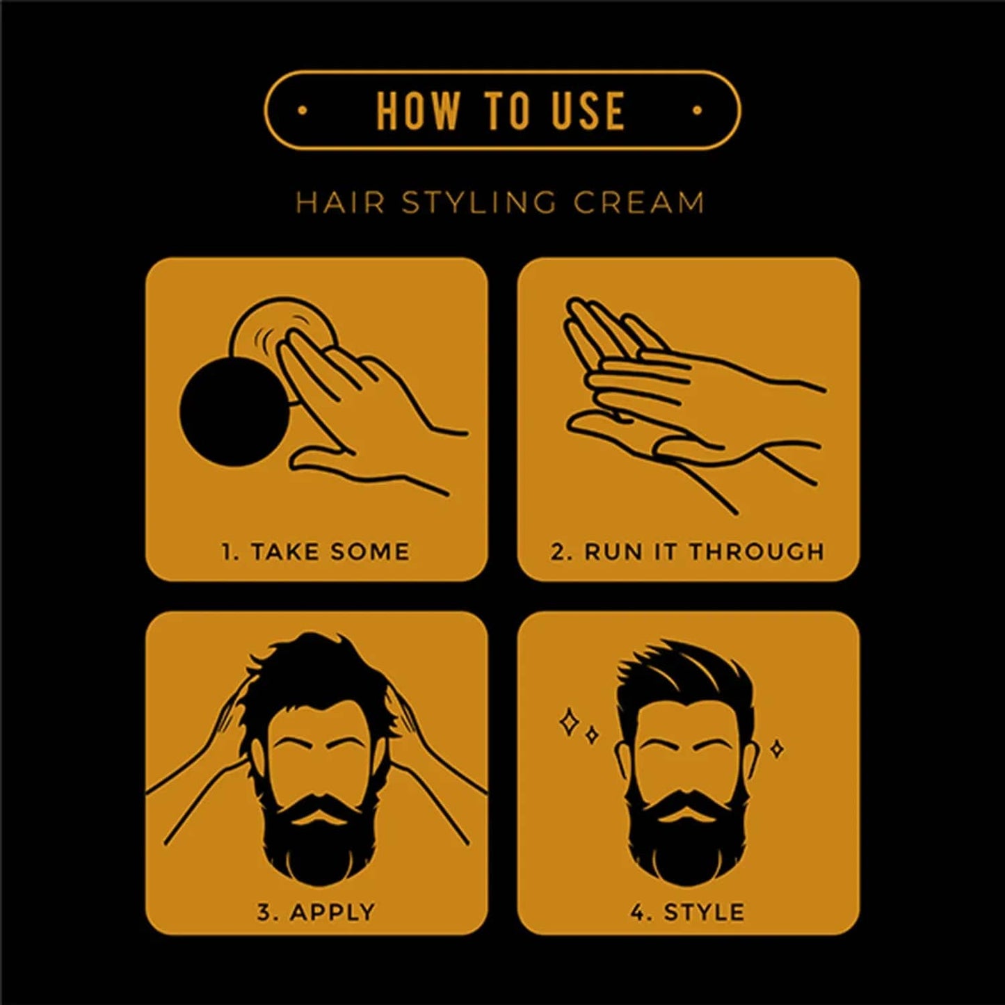 Men Deserve Strong Hold Hair Styling Cream (100g)