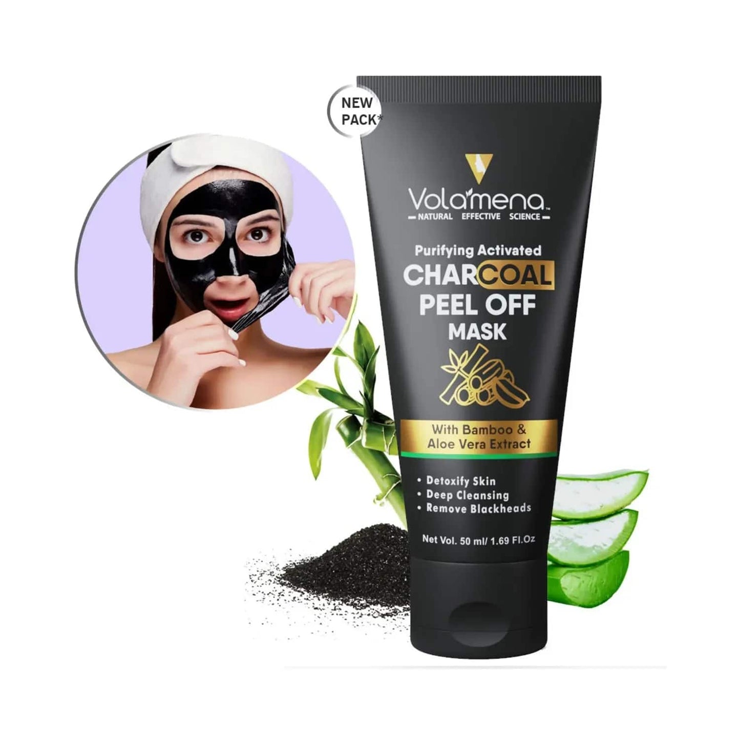 Volamena Purifying Activated Charcoal Peel Off Mask (50ml)