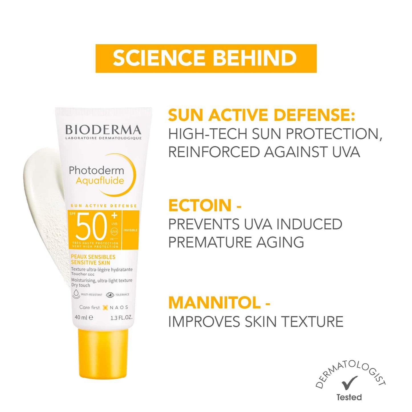 Bioderma Photoderm Aquafluide Neutre Sunscreen SPF 50+ (40ml)