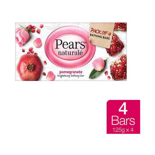 Pears Naturale Pomegranate Brightening Bathing Bar Combo - (4 Pcs)