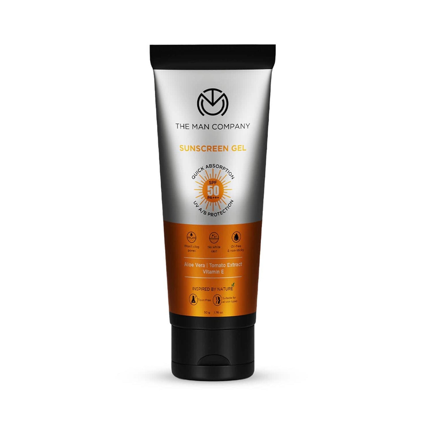 The Man Company Oil-Free Sunscreen Gel SPF 50 PA+++ For Men- (50 g)