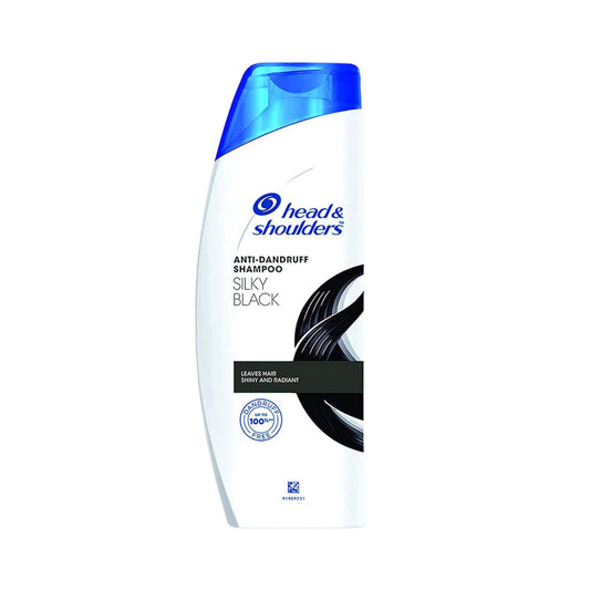 Head & Shoulders Silky Black Anti Dandruff Shampoo (340ml)