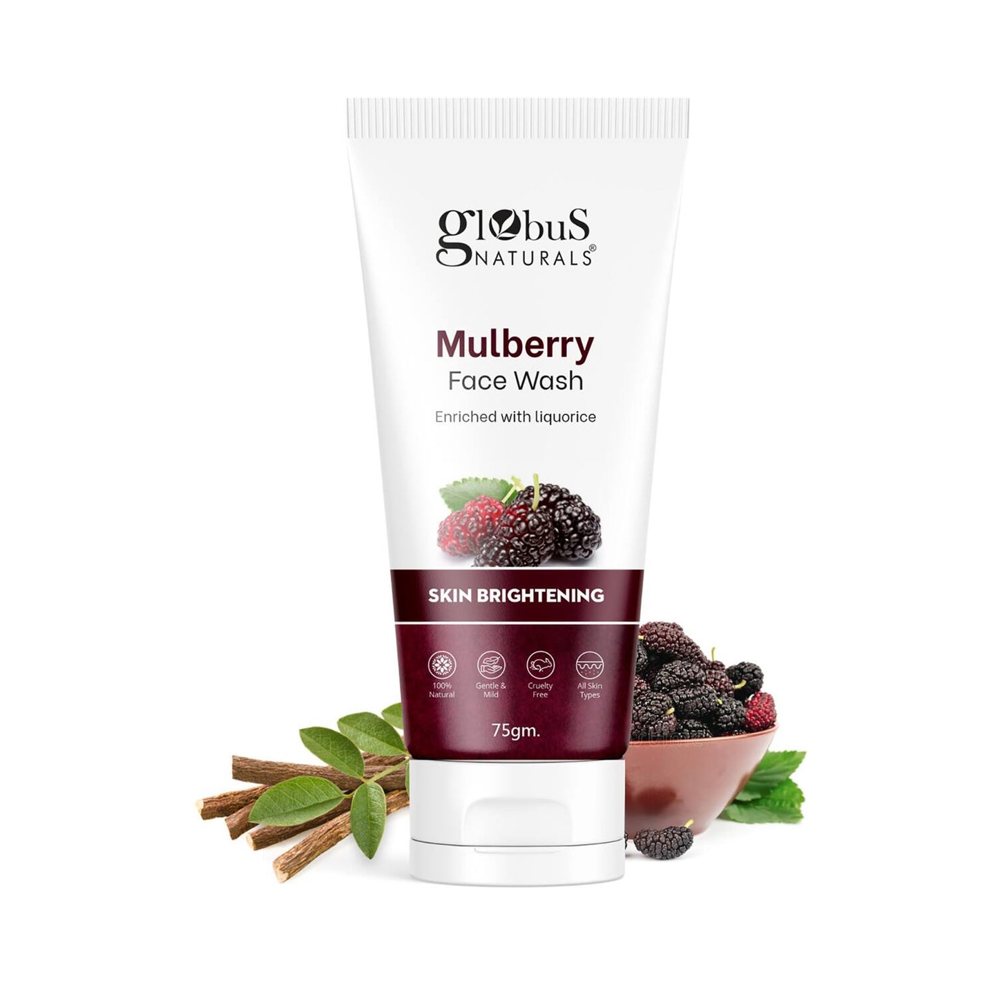 Globus Naturals Mulberry Fairness Face Wash (2 Pcs)