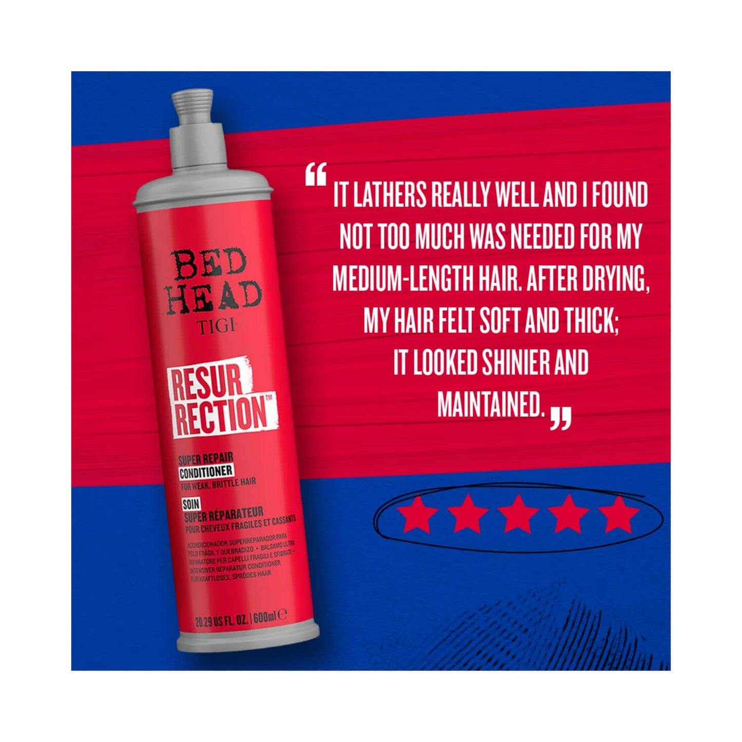 TIGI Bed Head Resurrection Super Repair Hair Conditioner For Damaged Hair (600ml)