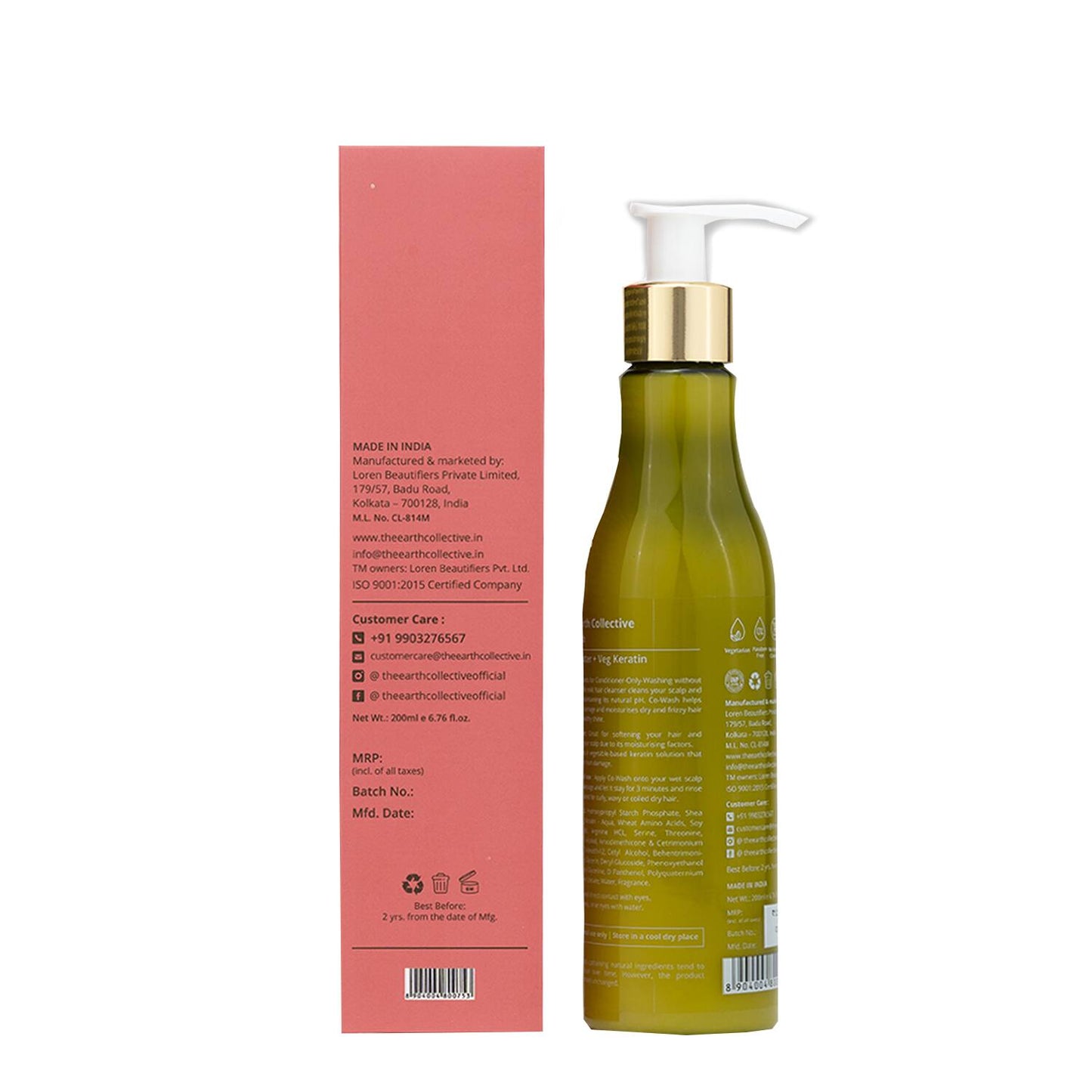 The Earth Collective Co-Wash - Conditioner Only Wash (200 ml)