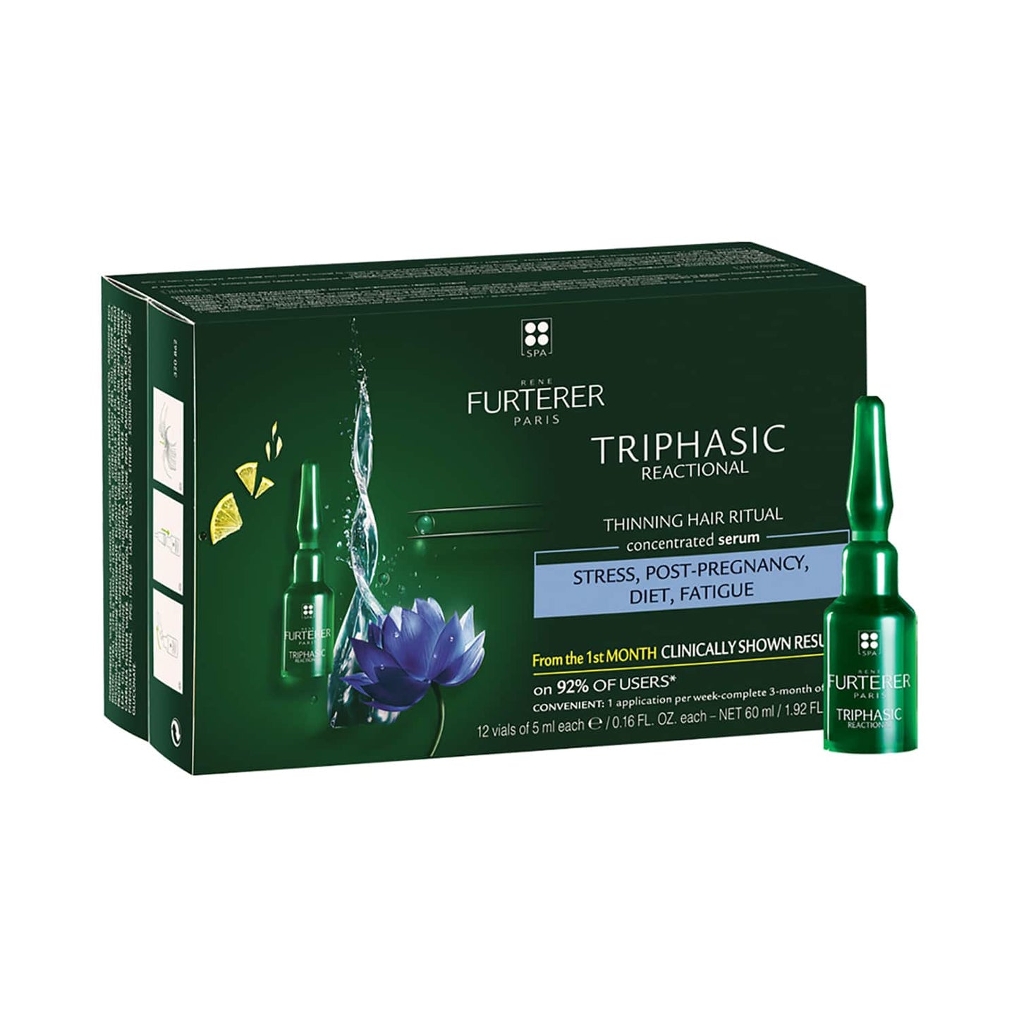 Rene Furterer Triphasic Reactional Anti-Hair Loss Serum (12Pcs)