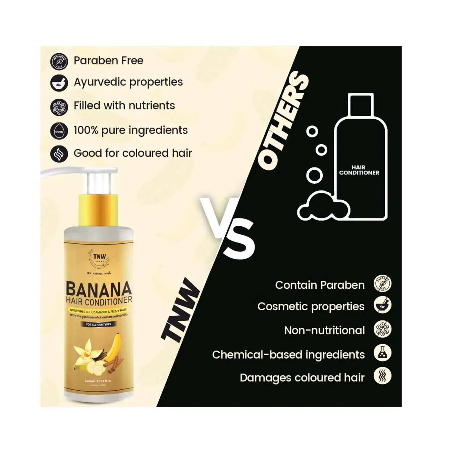 TNW The Natural Wash Banana Hair Conditioner (200ml)