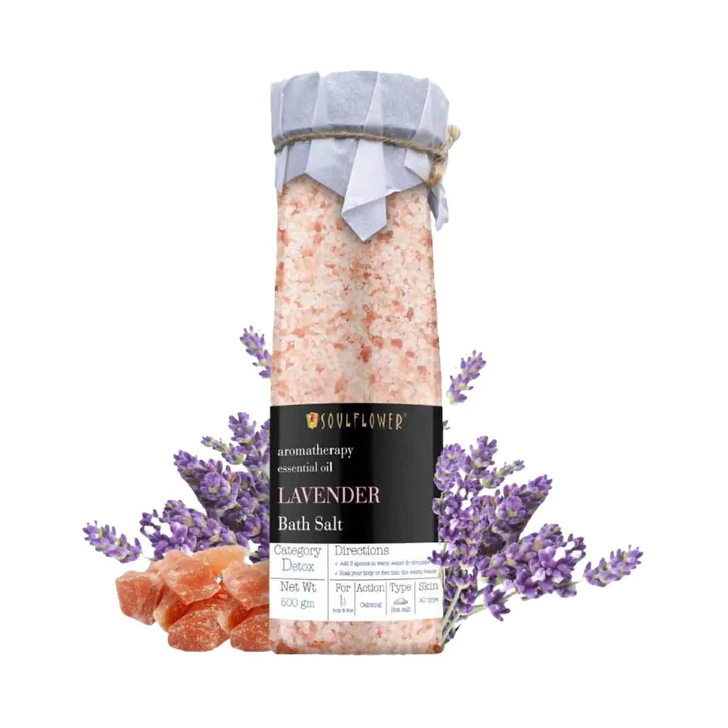 Soulflower Lavender With Himalayan Pink Rock Bath Salt (500 g)