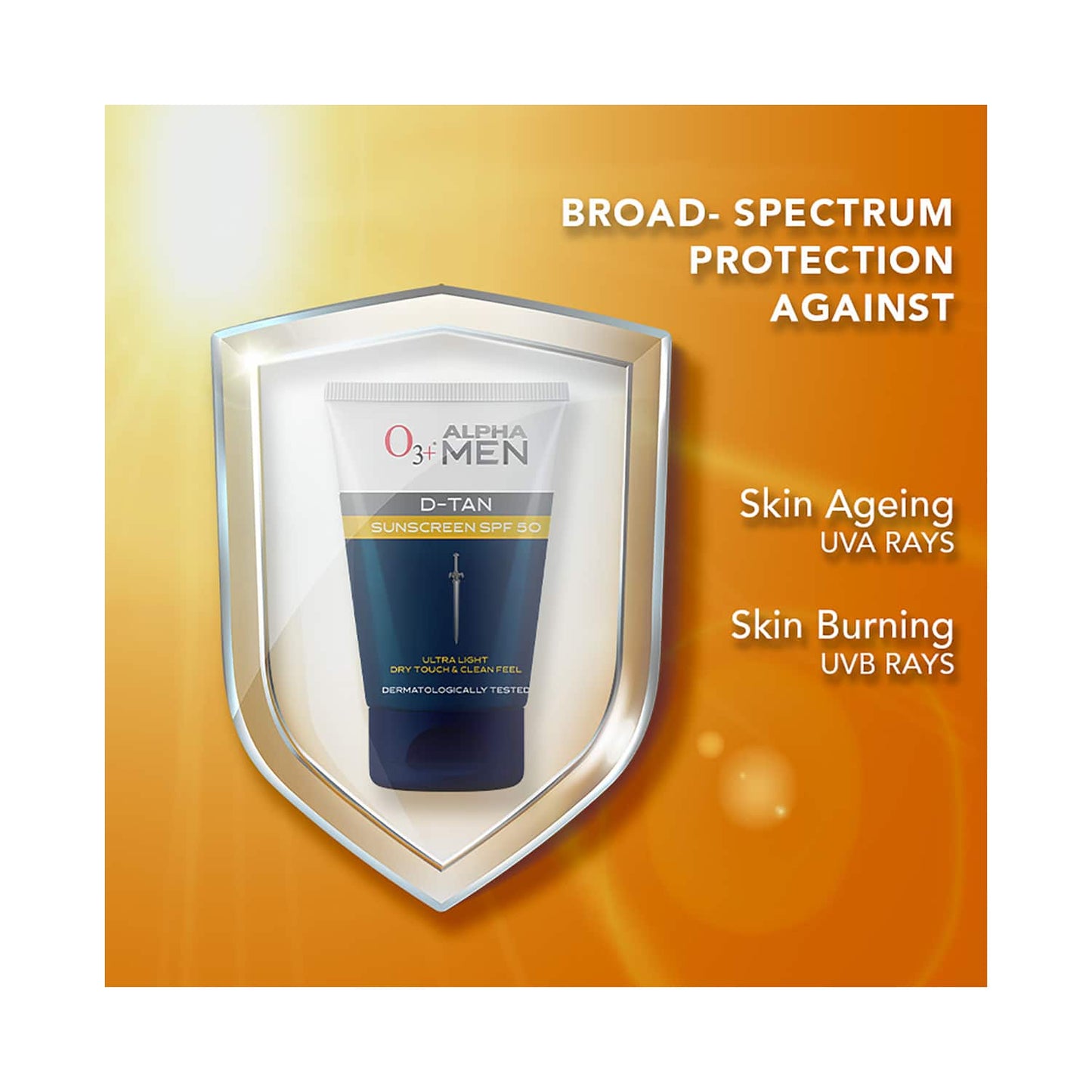 O3+ Alpha Men D-Tan Sunscreen SPF 50 (50g)