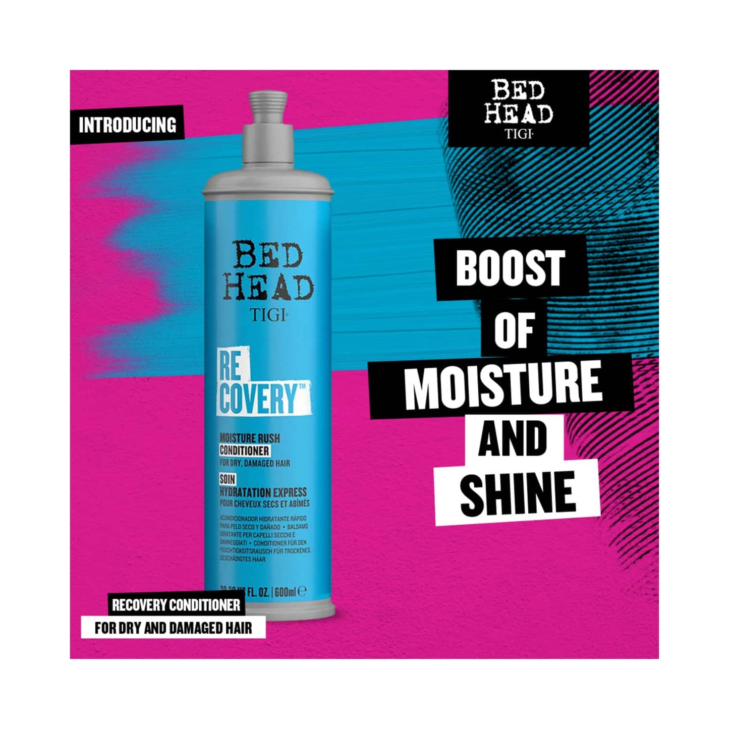 TIGI Bed Head Recovery Moisture Rush Hair Conditioner For Dry & Damaged Hair (600ml)