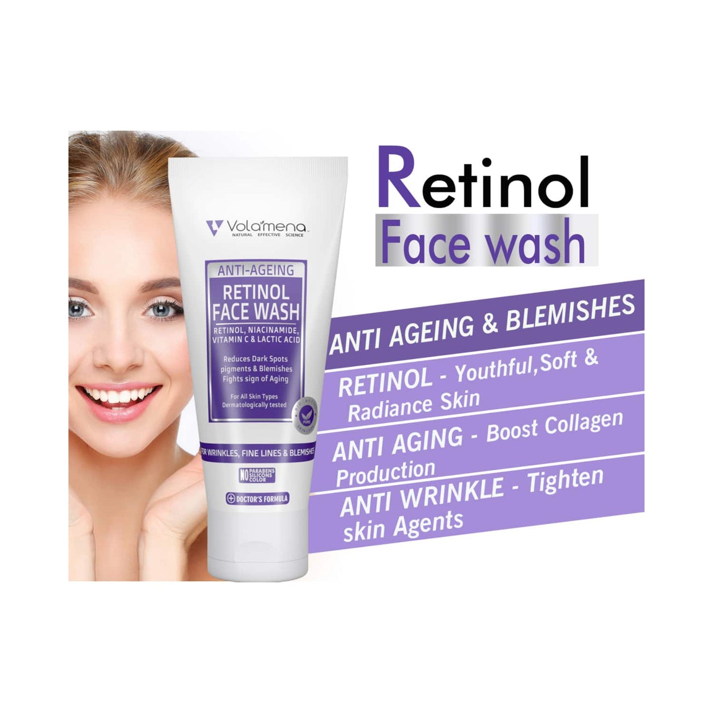 Volamena Retinol Facewash (100ml)