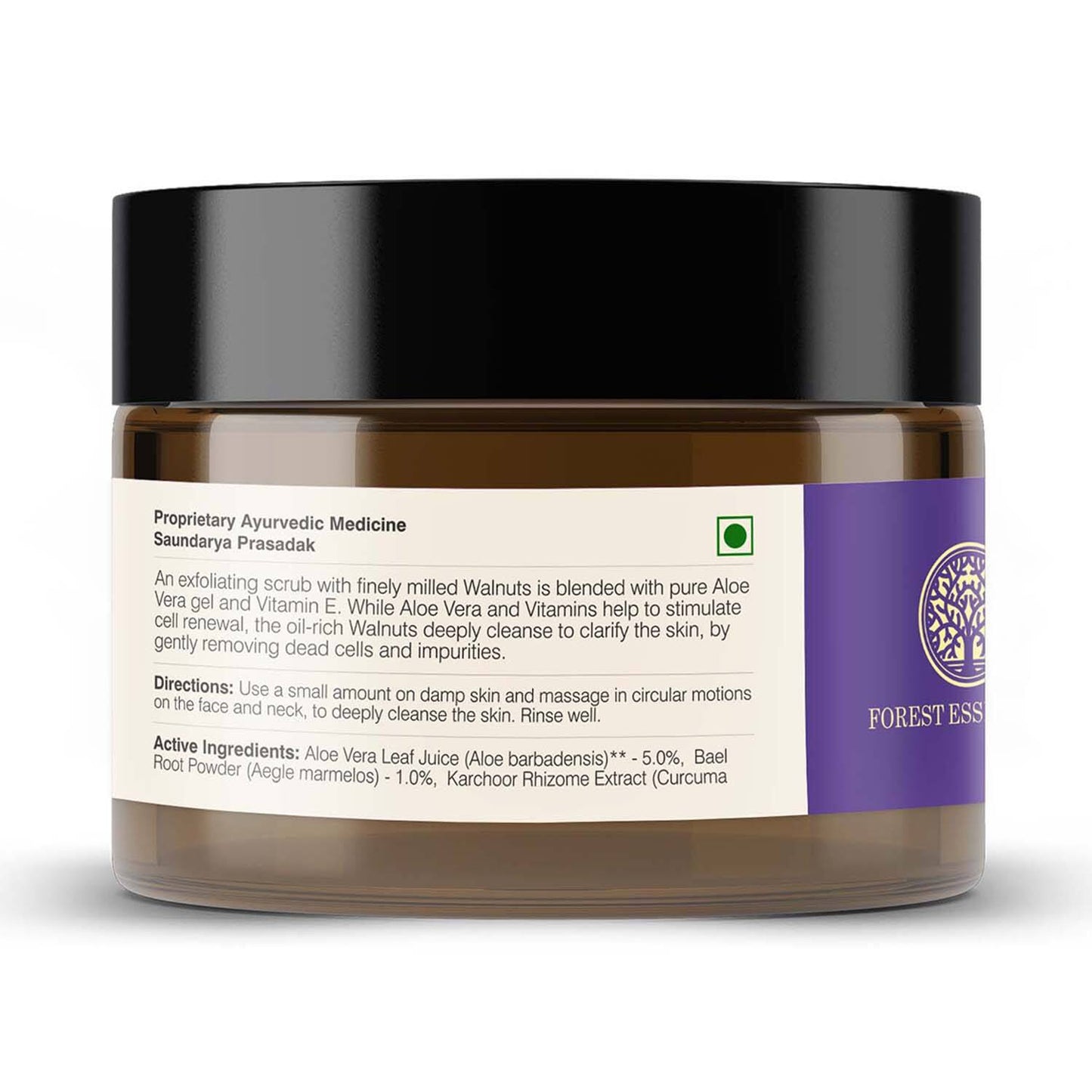 Forest Essentials Revitalising Kashmiri Walnut Gel Scrub (50g)