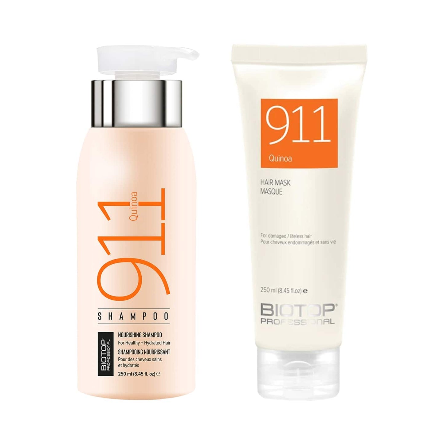 Biotop Professional 911 Shampoo & Hair Mask Pack of 2 (250 ml Each)